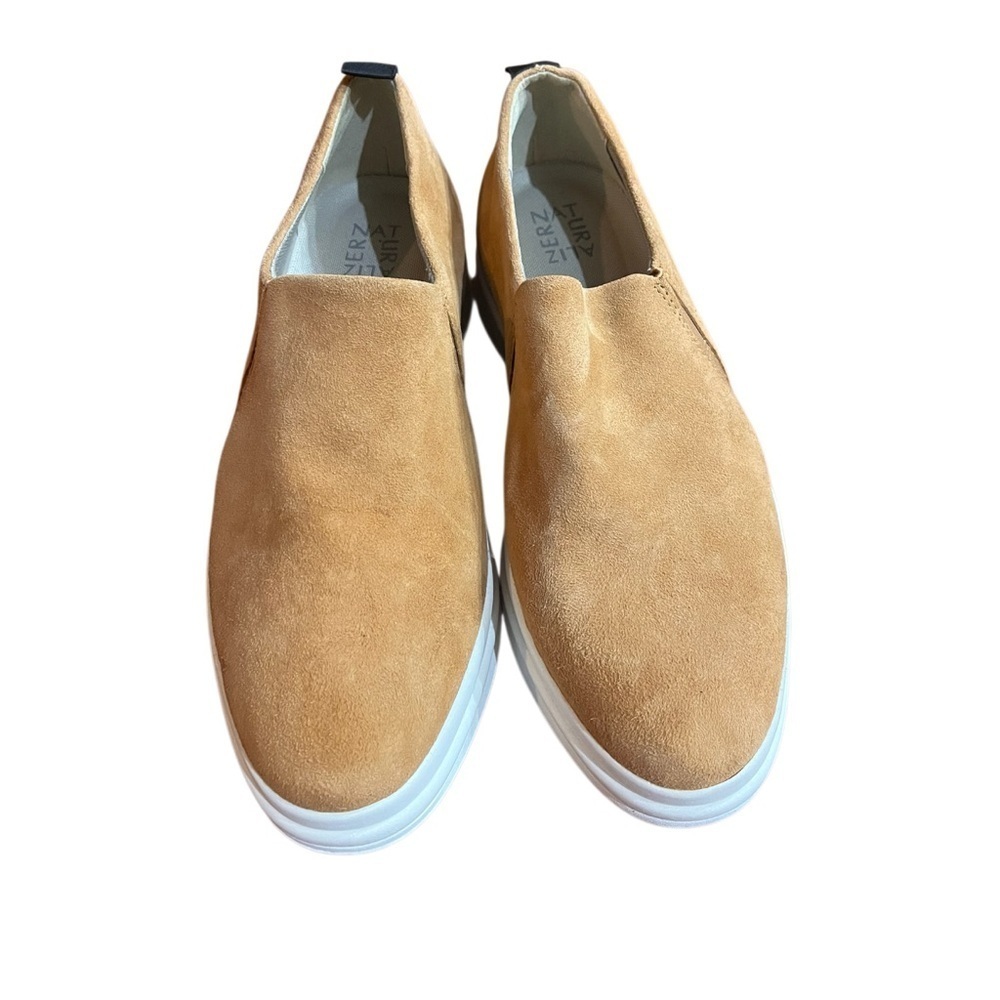 Naturalizer Yola Tan Slip On Platform Shoes/Sneakers-Suede Size 10W NWOT